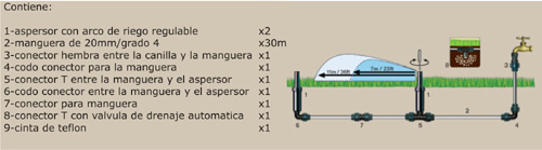 SK400 - Kit de riego Pop-Up para 400 m2